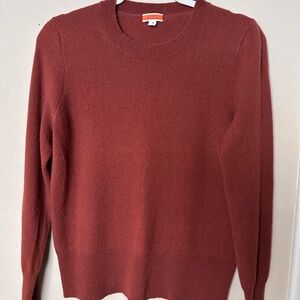 J. Crew Women's Warm Rust Crew Neck Sweater